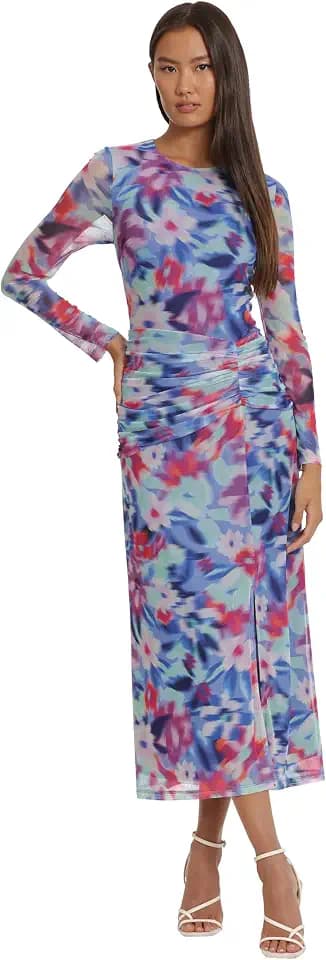 Donna Morgan Women's Donna Morgan Women's Dresses Easy Body with Ruched Waist Detail Day Event Occasion Night Out Guest of