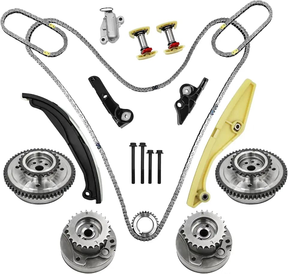 3.5 Ecoboost Timing Chain Kit With Vvt Cam Phaser AT4Z6K297B Fits 2011-2013 Ford F150 Flex Taurus Fusion 3.5L 3.7L, Mercury Milan,Lincoln Mkx Mkz Zephyr,OE# AT4Z6L266B