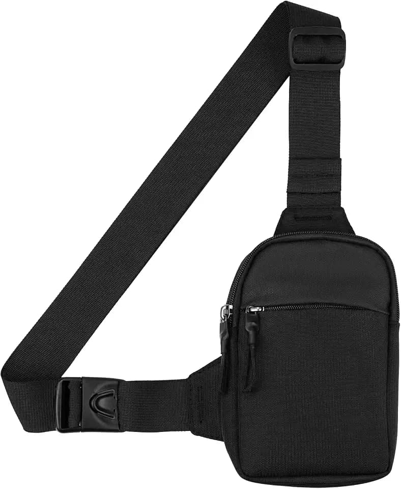 Fantasyon Sling Bag for Men Sling Shoulder Backpack Lightweight Chest Bag Waterproof Crossbody Bag Anti-Theft Shoulder Bag Small Sling Bag for Men and Women Hiking Cycling Travel Outdoor Sports