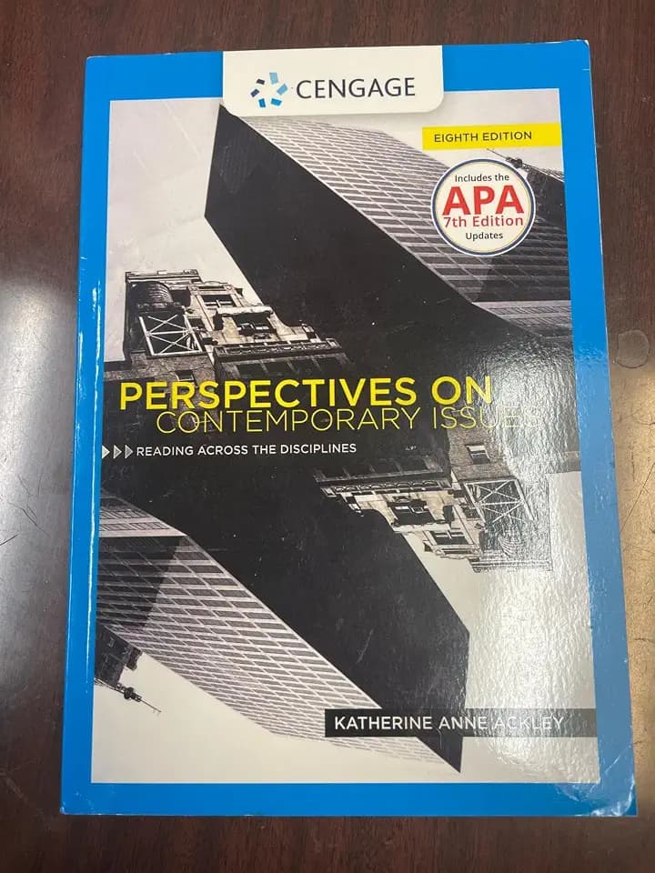 Perspectives on Contemporary Issues (MindTap Course List)