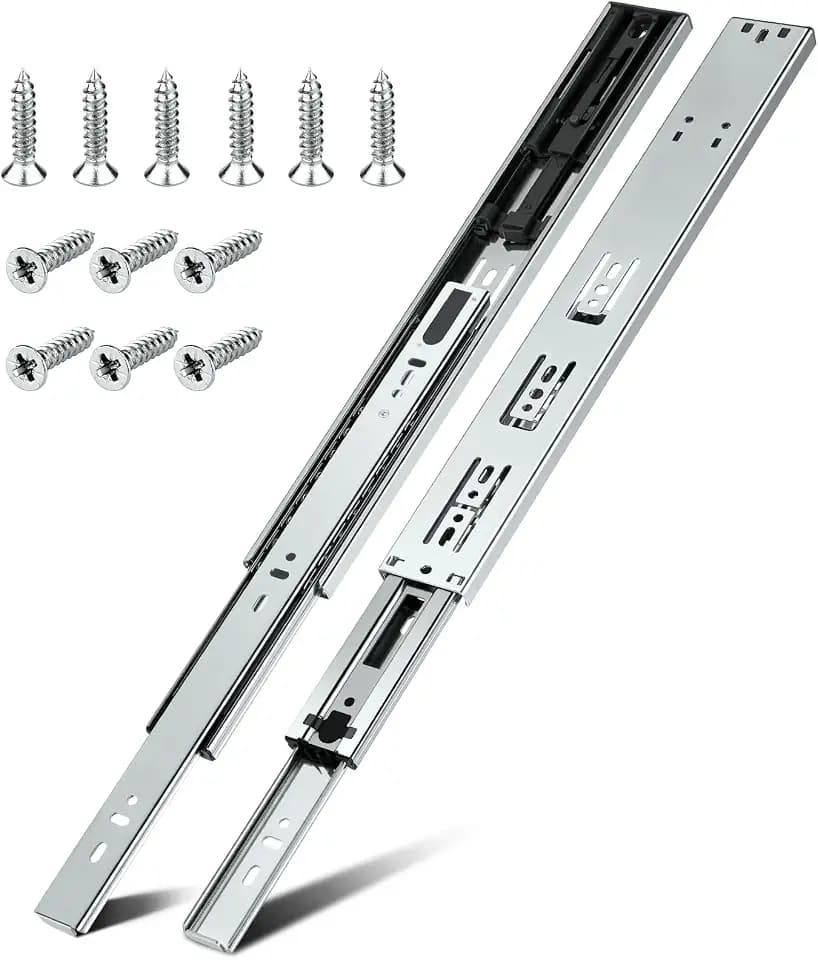 HBL'1 Pair Soft Close Drawer Slides 14 inch,Full Extension,200Lbs Load