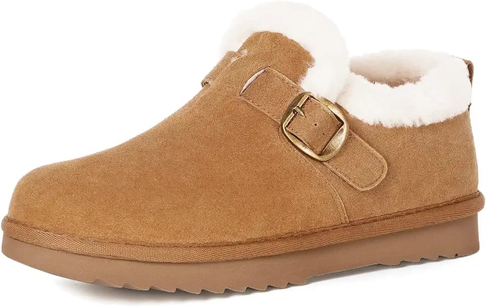 Hsyooes Womens Snow Boots Suede Mini Boots Ankle Booties