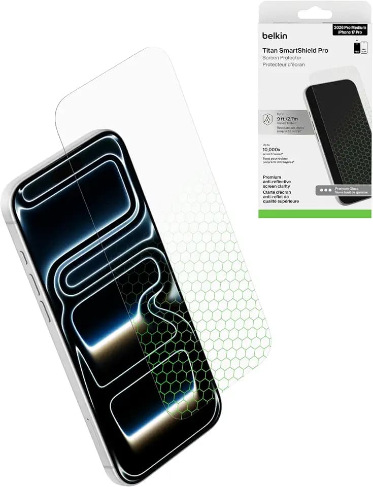 Belkin Titan Smartshield Pro Schutzfolie für iPhone 18 Pro / 17 Pro