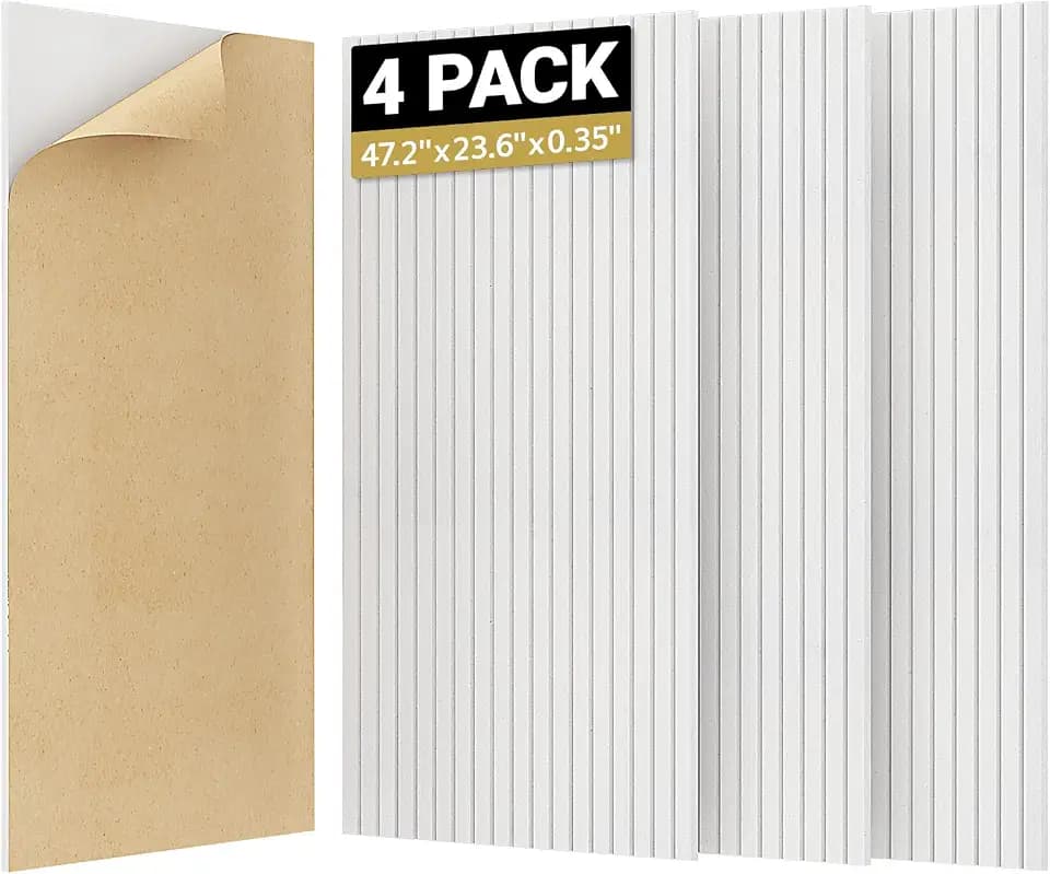 TONOR Large Acoustic Panels Self Adhesive-4 Pack 47.2" X 23.6" X 0.35"
