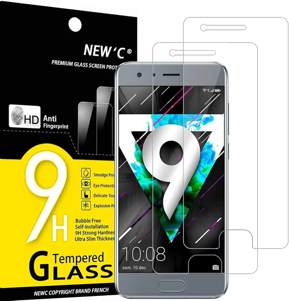 NEW'C Schutzfolie für Honor 9 für Panzerglas