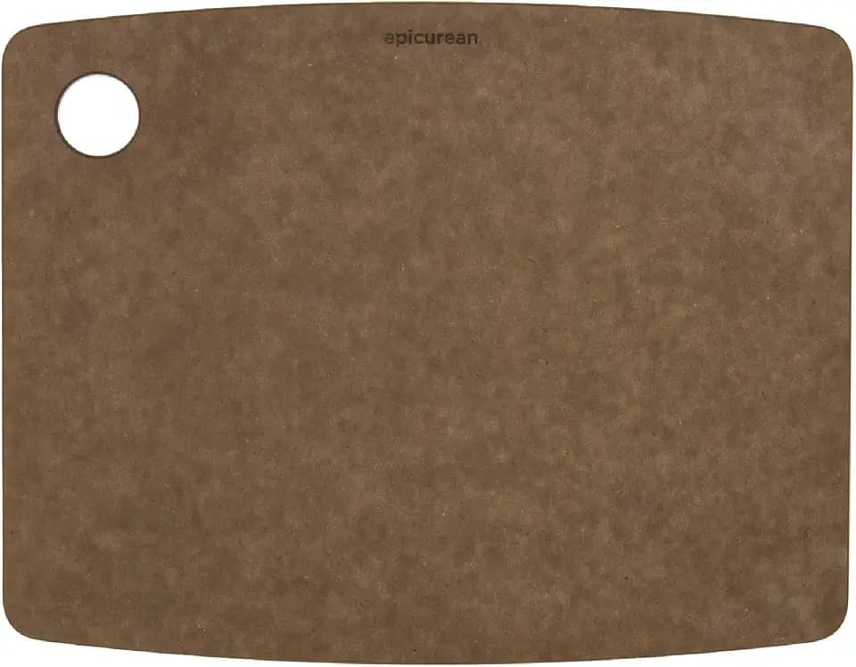 Epicurean Kitchen Series 14.5" × 11.25" Cutting Board, Non-Toxic, Dishwasher Safe, Made in the USA, Nutmeg