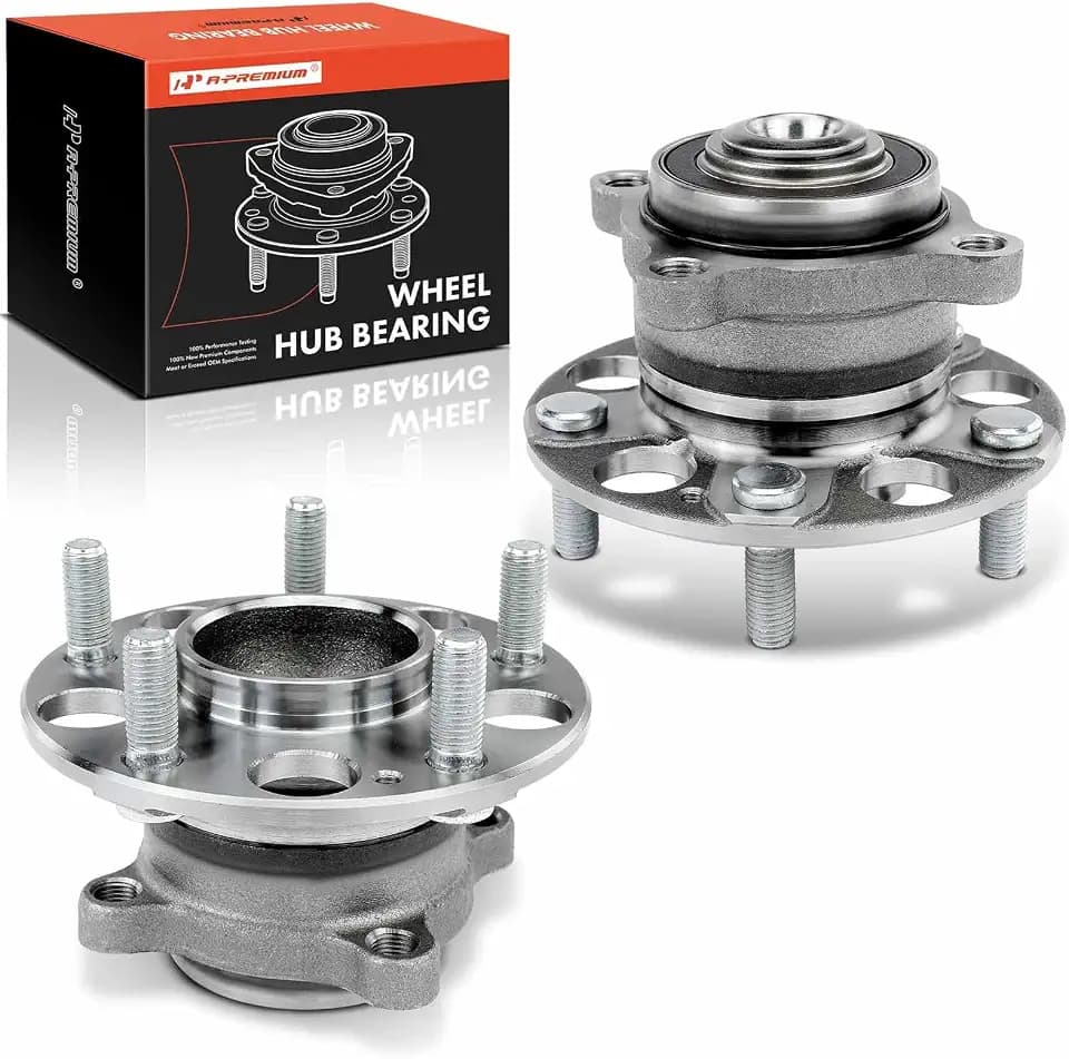 A-Premium 2 x Rear Wheel Bearing and Hub Assembly with 5-Lug
