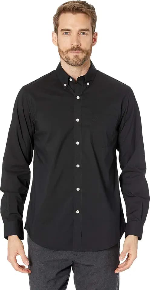 Dockers Men's Classic Fit Long Sleeve Signature Comfort Flex Shirt (Standard and Big & Tall)