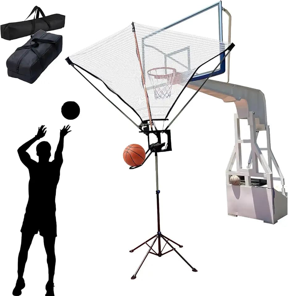 Basketball Rebounder Machine, Adjustable Basketball Shot Trainer