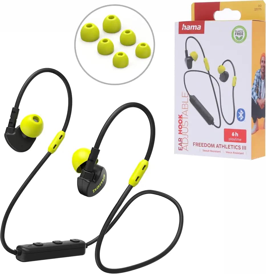 Hama Bluetooth®-Kopfhörer Freedom Athletics III, In-Ear, Mikrofon, Schwarz