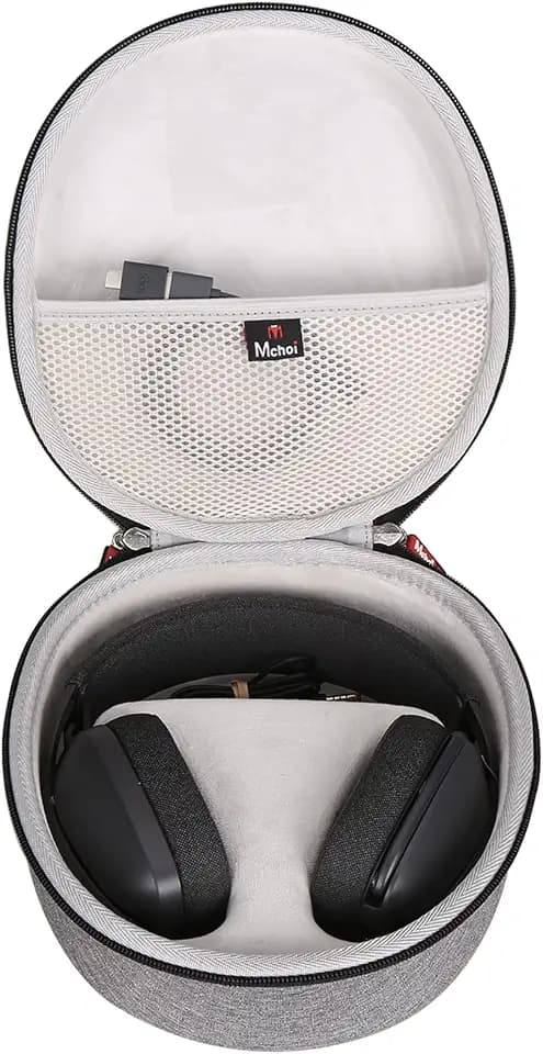 Mchoi Headphones Case Fits for Logitech Zone Vibe 100&125 / for Logitech G PRO X, G735 Wireless Headphones, Case Only, Grey
