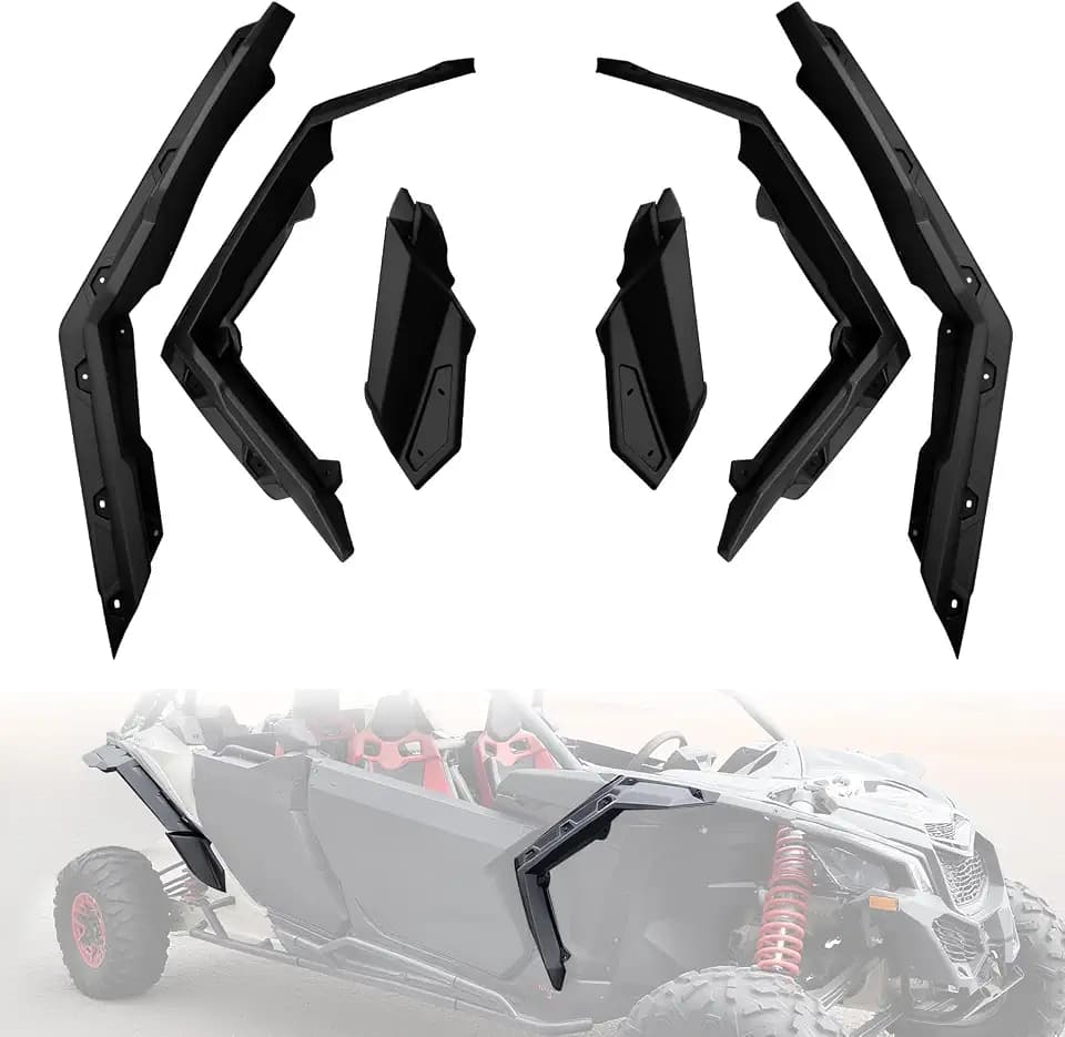X3 Fender Flares Extended Mud Guards for Can-Am Maverick X3, 6PCS
