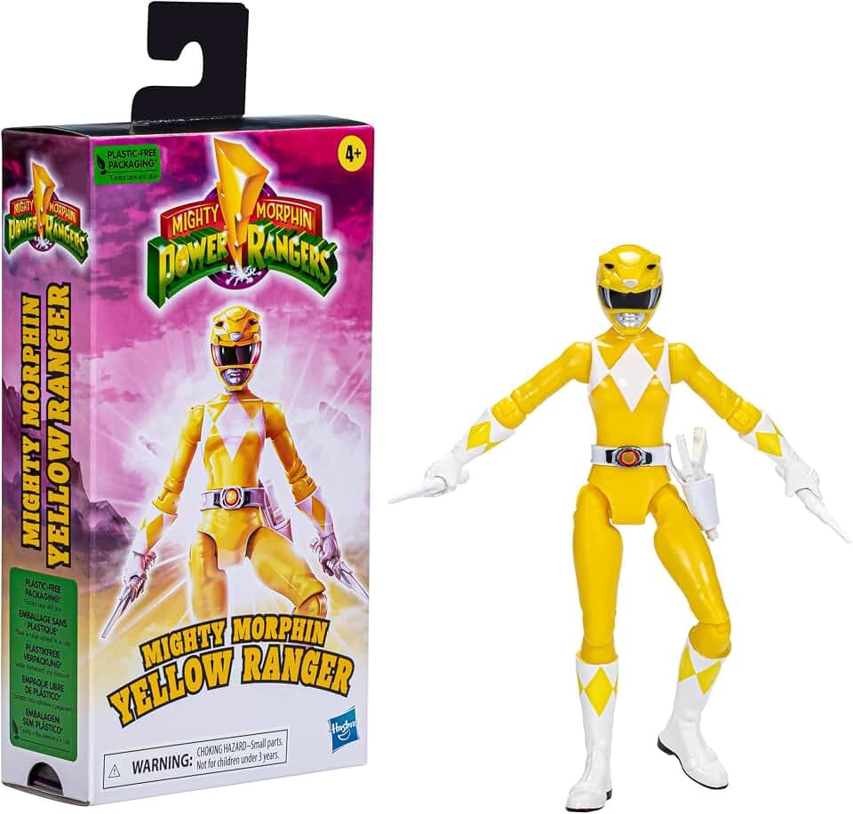 Power Rangers Mighty Morphin Yellow Ranger Figur, 15 cm