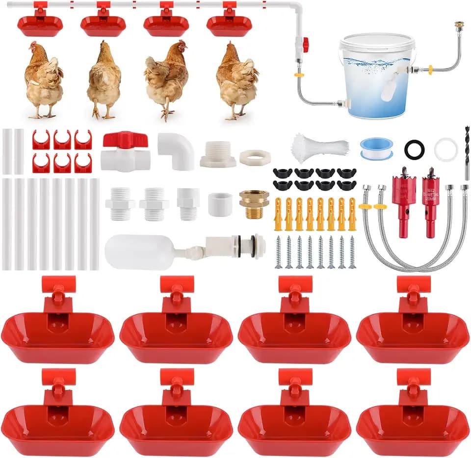 Kalolary Complete Set Automatic Chicken Waterer System