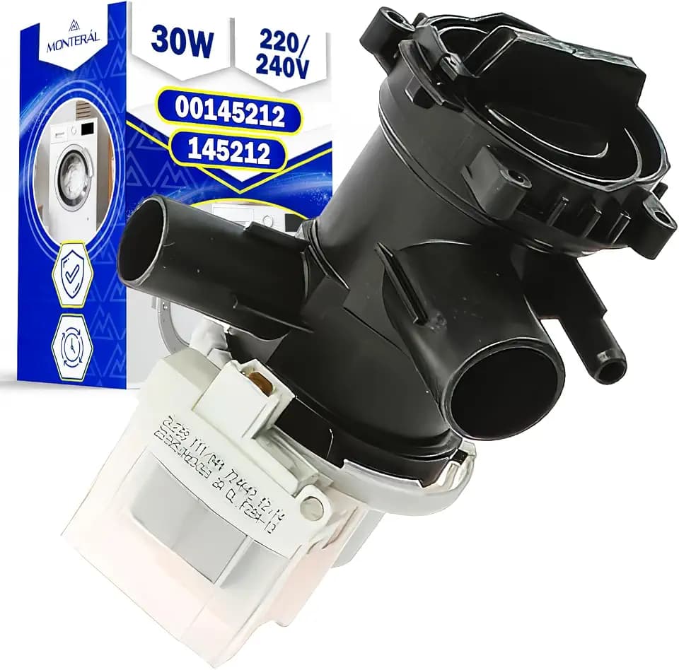 Laugenpumpe 30W 220/240V für Waschmaschine 00145212 145212 für Bosch | für Siemens für Balay für Constructa - Garantie 10 Jahre - MONTERAL