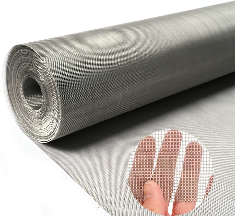 MYOYAY 47IN x 98FT Window Screen Roll 304 Stainless Steel Wire Mesh Screen