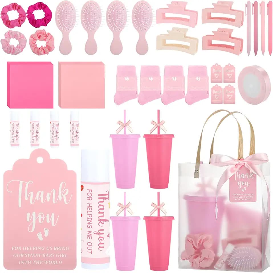 Leelosp 41 Pcs Labor and Delivery Nurse Gift Bulk, Nurse Gifts Set, Pink