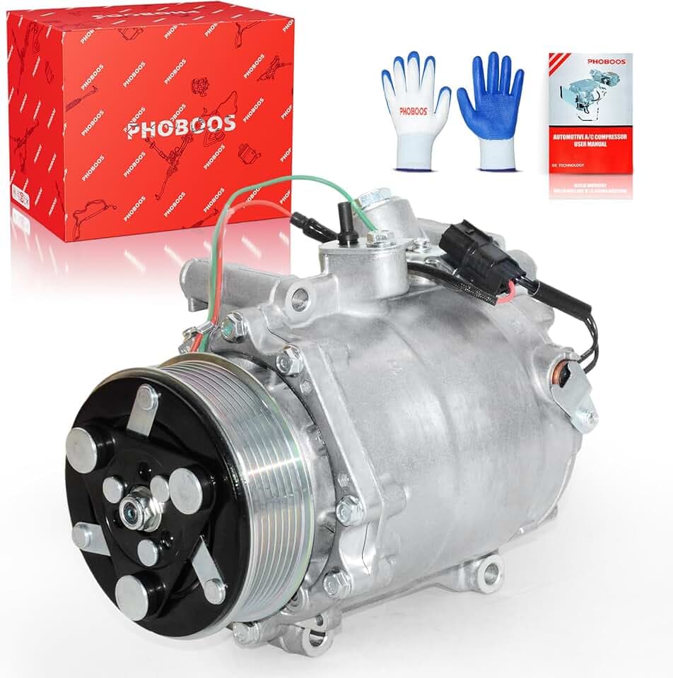 PHOBOOS A/C Compressor with Clutch Compatible with Honda & Acura