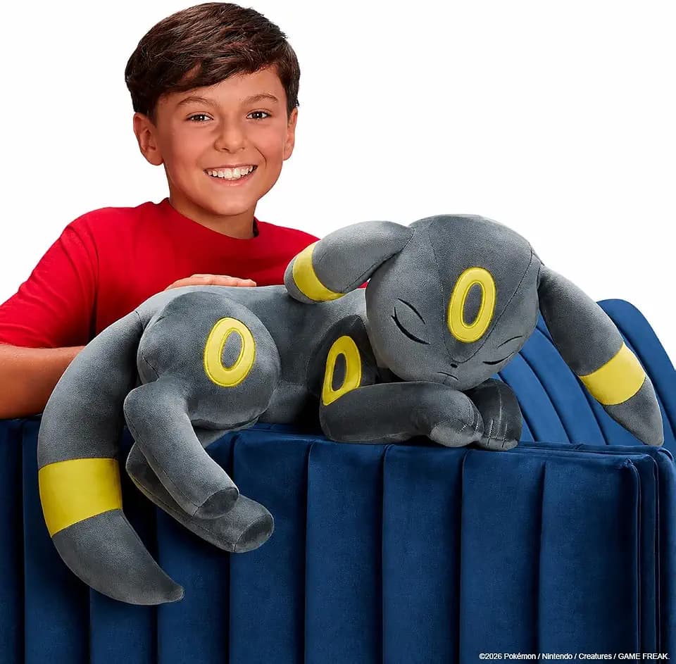 Pokemon Umbreon Sleeping Plush - 18-Inch Premium Plush in Sleeping Pose