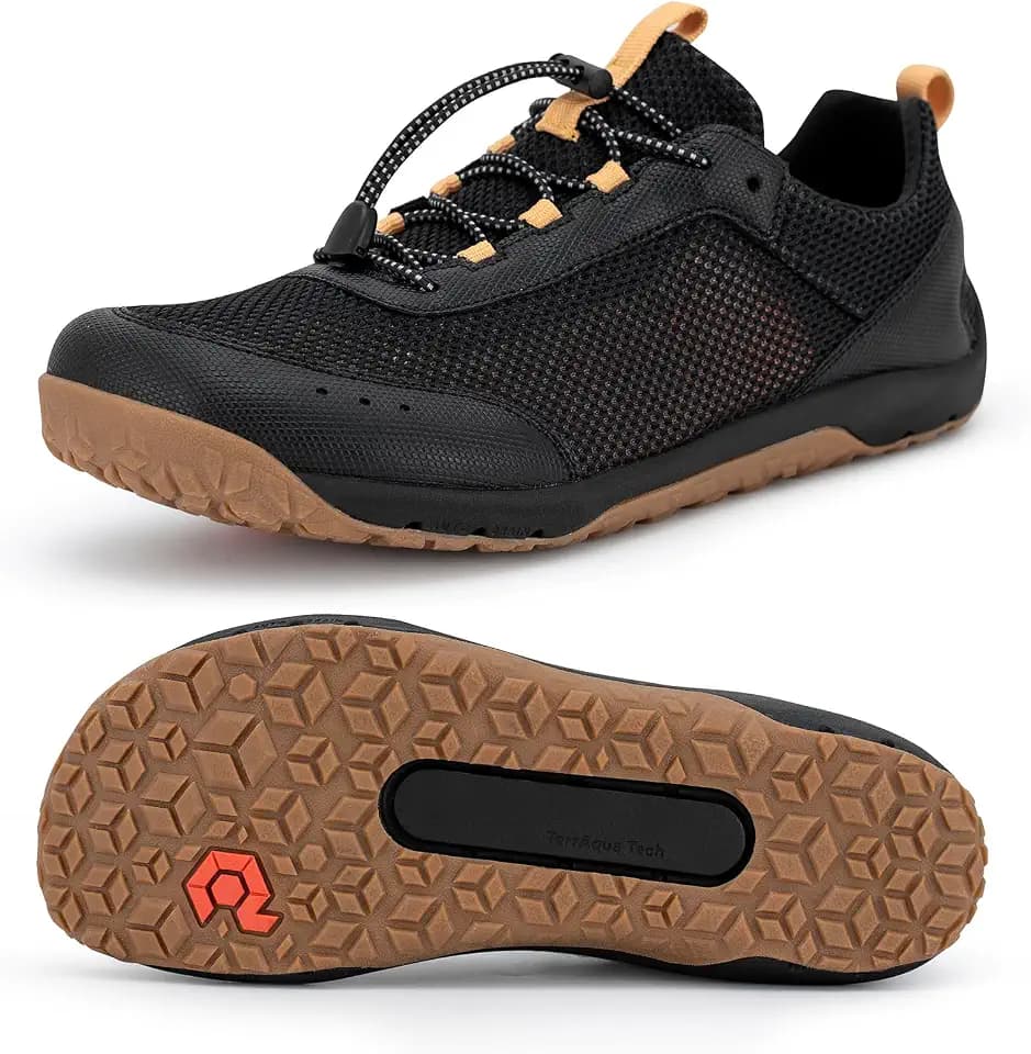Pulltop Men's Barefoot Water Shoes | Quick-Dry | Lightweigh Wide Zero Drop Self-Draining Sole Amphibious Sneakers
