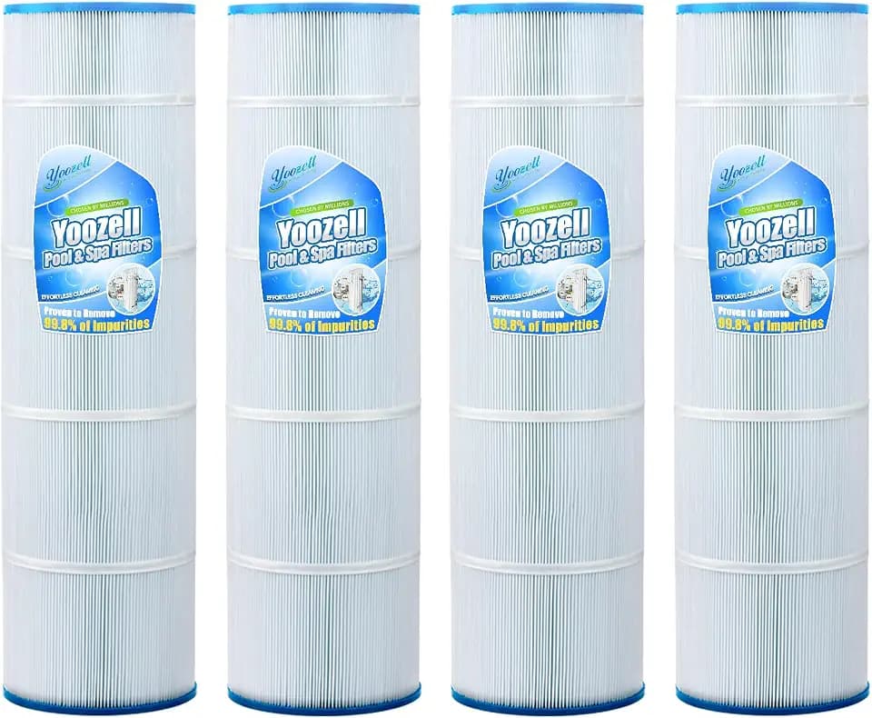 Swimming Pool Filter Replaces for Unicel C-7487, Filbur FC-1270, CX870RE, SwimClear C4020,C4000S, PA100N, 100 Sq. Ft Pool Filter Cartridge, 4 Pack