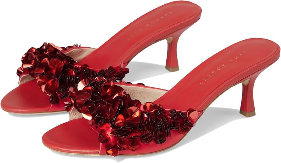 Jack Rogers Women's Crown Sequin Sandals Heeled