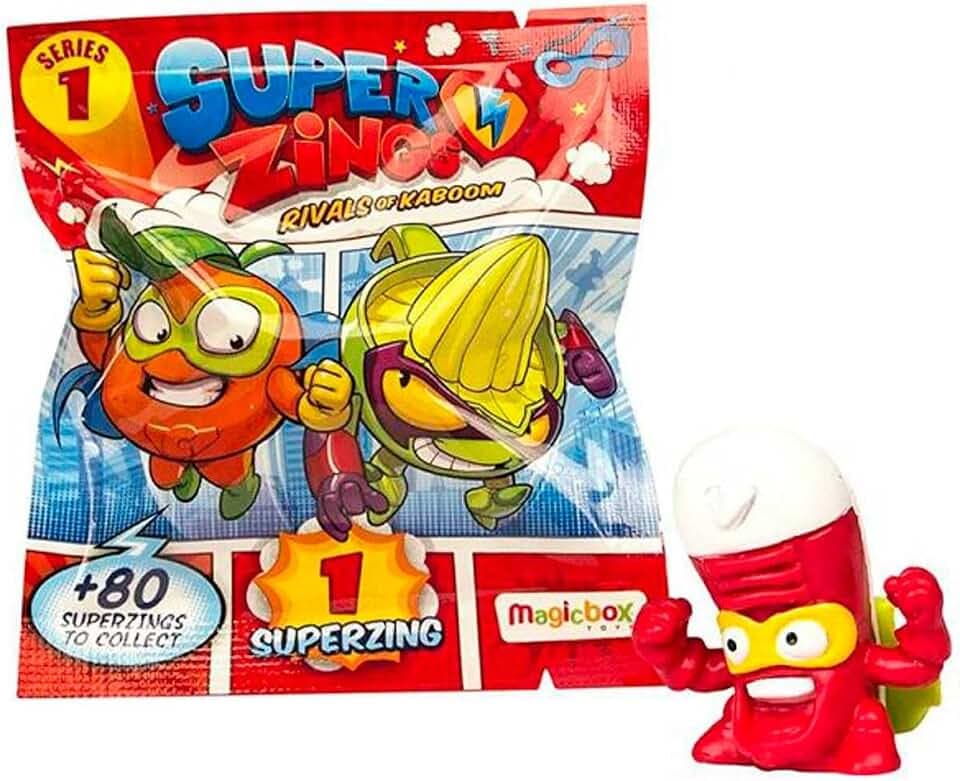 SuperZings - Serie 1 - Rivalen des Kaboom: Abbildung von 50 Sammelfiguren (PSZ1D850IN06), mit 1 Figur in jedem Umschlag