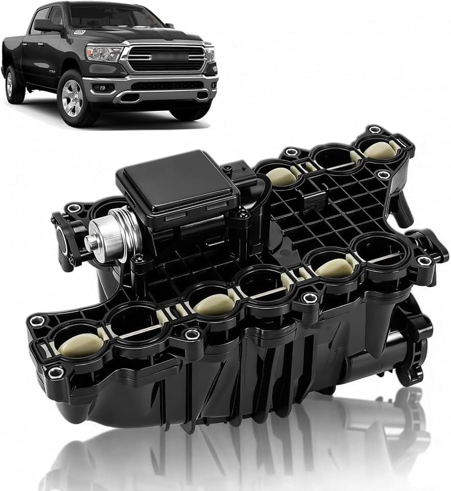 68492577AA Intake Manifold w/Actuator&Sensor Compatible with Ram 1500 3.0L V6 Diesel 2014-2018, Jeep Grand Cherokee 2014-2019 Replace 68211167AA 68211206AC 68535767AA
