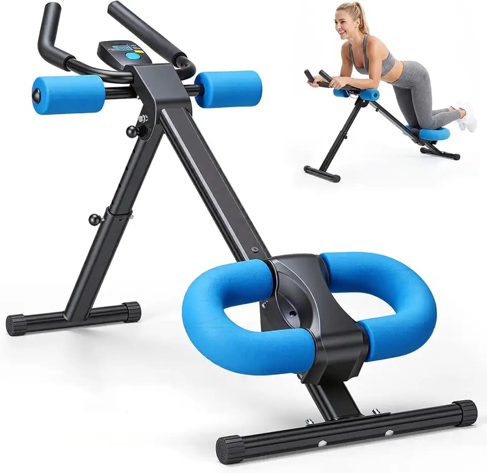 NEWBULIG Ab Machine, Abs Workout Equipment for Home Gym, Adjustable Ab Trainer Machine for Stomach Workout, Foldable Abdominal Trainer