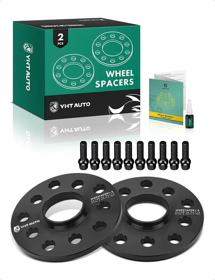 YHTAUTO 5x100/5x112 Hub Centric Wheel Adapters 10 mm for Audi, Volkswagen