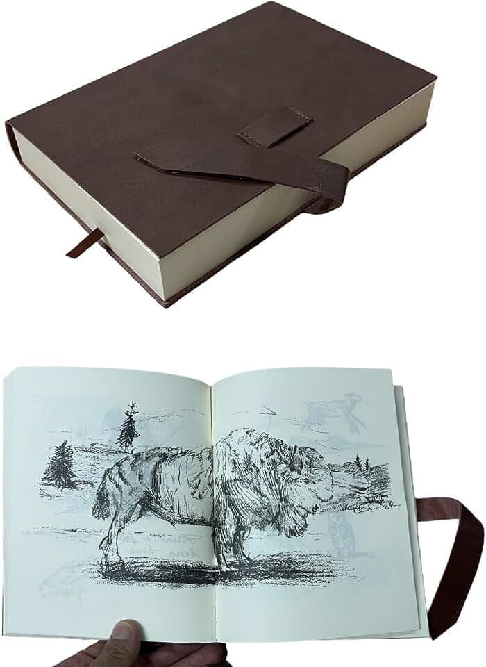 Costumeteers Vintage Western Arthur Cowboy Protagonist Character Outlaw Game Journal Cowhide Leather Book Diary 661 Illustrated Pages