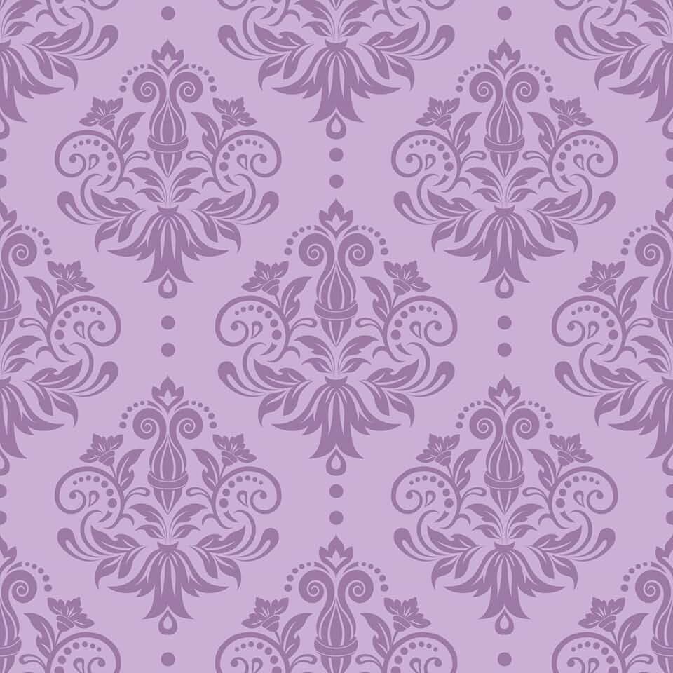 Purple Damask Wallpaper Peel and Stick 17.7"x157" Victorian Purple Floral Wallpaper Elegant Violet Damask Contact Paper for Bedroom Living Room Cabinets Removable Self Adhesive Wall Paper