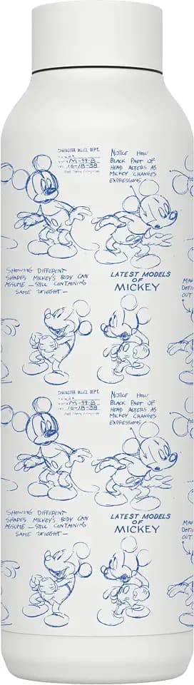 Quokka Solid Thermoflasche 510ml - Micky Maus Offiziell Lizenziert Disney - Doppelwandige Isolierung - Edelstahl - Auslaufsicher