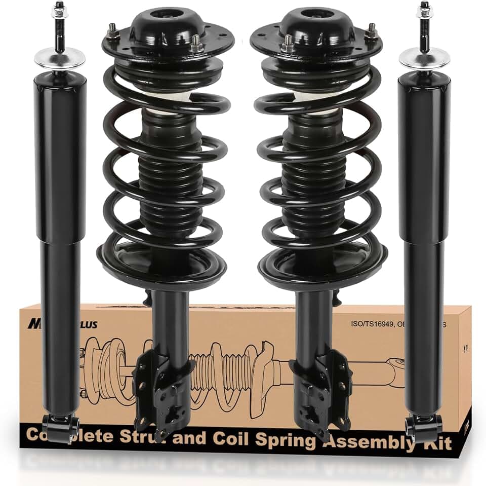 MOSTPLUS 172200 172199 5778 349008 Front and Rear Complete Strut Spring Assemblies Shock Absorber Compatible with 2008-2012 Chevy Malibu (not Classic) / Pontiac G6 2005-2010 (Set of 4)
