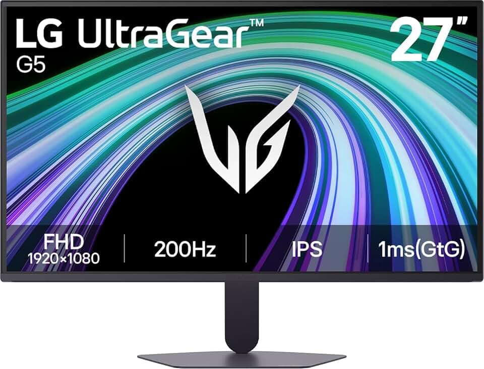 LG Ultragear™ 27G523B-B 27 Zoll Full HD IPS Gaming-Monitor, 200Hz, HDR10, AMD FreeSync Premium, 2X HDMI 2.0, 1x DisplayPort 1.4, Schwarz