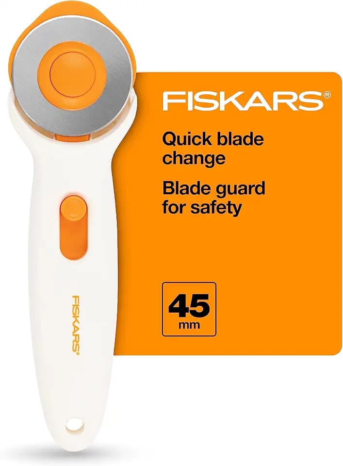 Fiskars 45mm Stick Rotary Cutter for Fabric, Arts and Crafts & Sewing