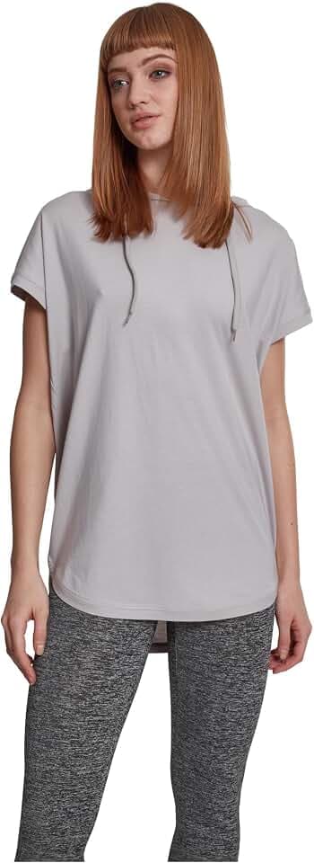 Urban Classics Ladies Sleeveless Terry Hoody Frauen T-Shirt grau Basics, Streetwear