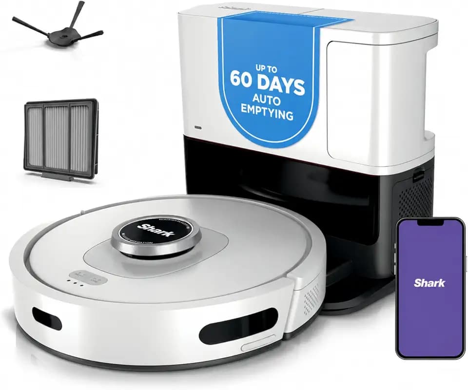 Shark AI Ultra Robot Vacuum, 60-Day Self-Emptying Base, Black, AV2511AE