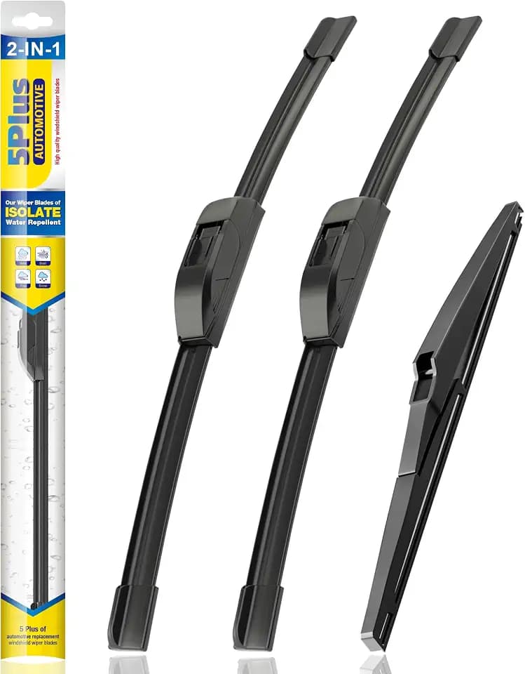 5 PLUS Silicone Windshield Wipers Fits Jeep Grand Cherokee 2020-2014,3 PACK