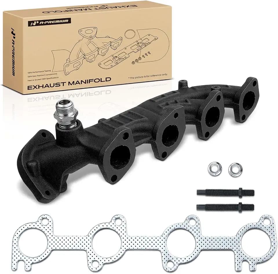 A-Premium Left Side [V8 5.4L] Exhaust Manifold Kit W/Gaskets & Hardware