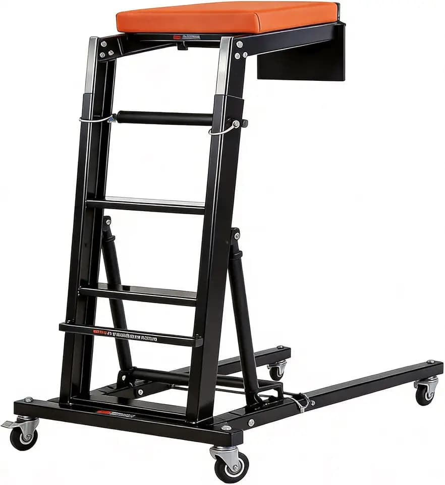 superokay Topside Creeper, 440LB, 50-69 Inch Adjustable, I-Base, Foldable