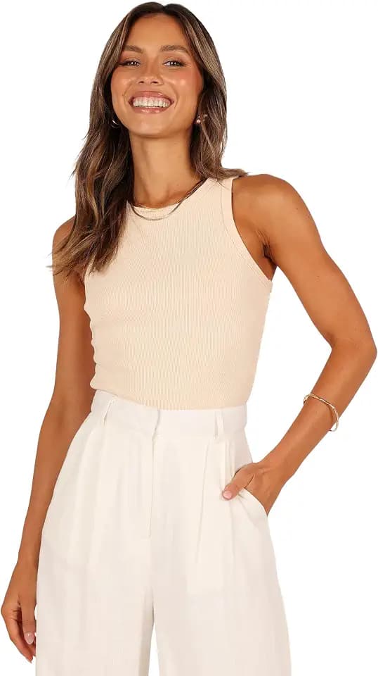 Petal & Pup Women's Ari Ribbed Tank Top