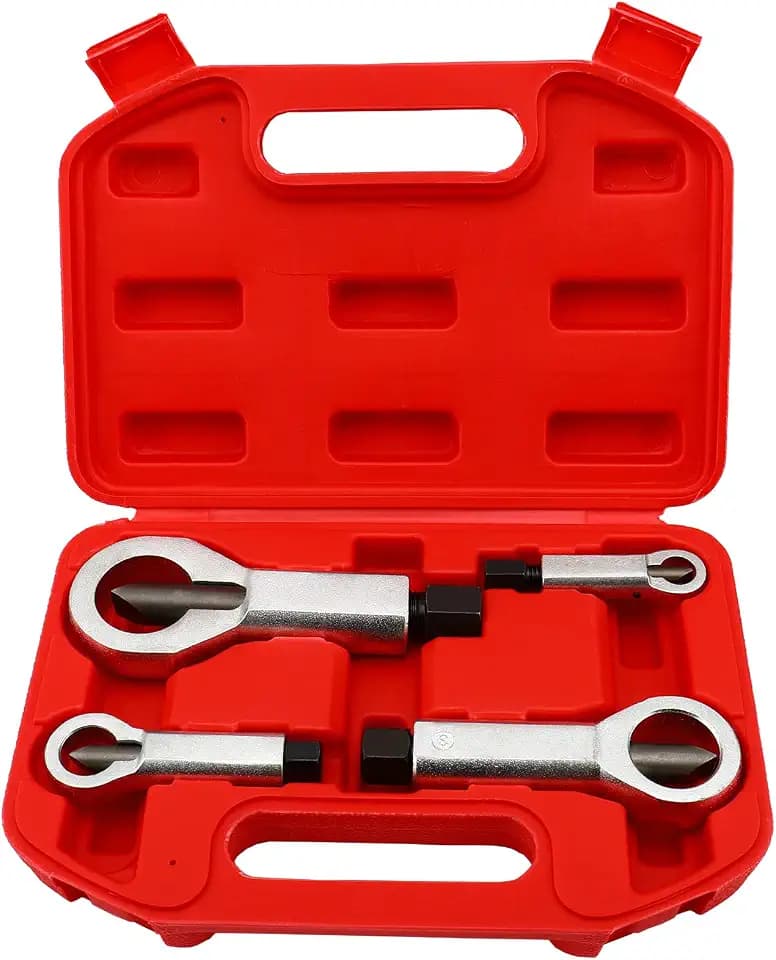 Metal Nut Splitter Cracke (4 Pack), Heavy Metal Duty Nut Splitter Pressure Nut Splitting Tools for Removing Broken Nuts