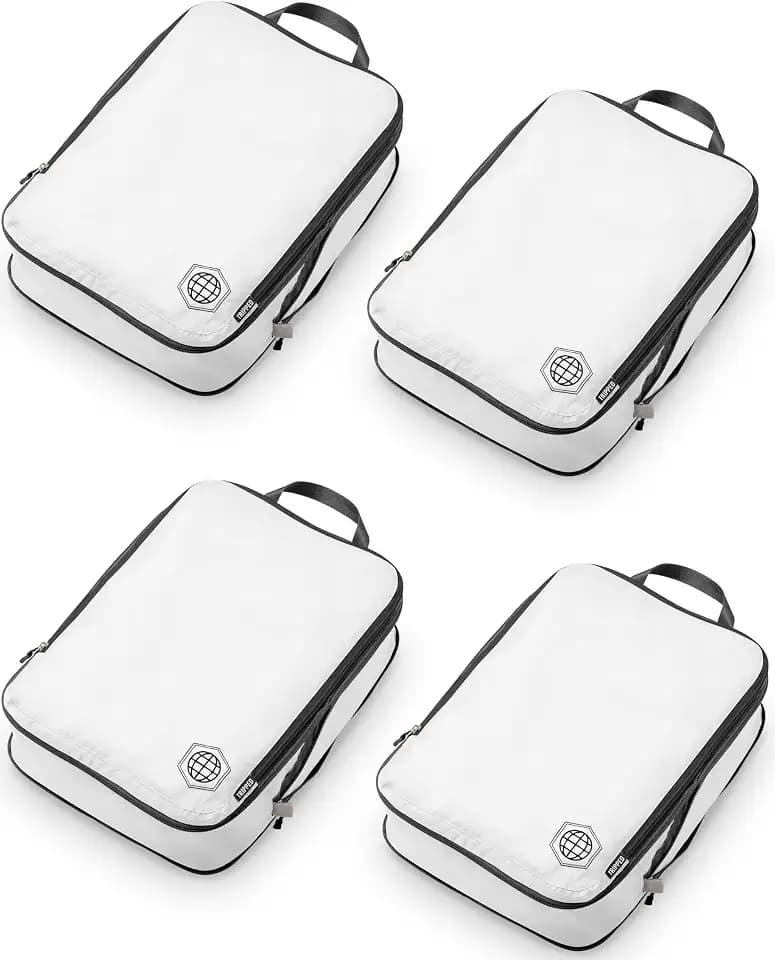 TRIPPED Travel Gear Large Compression Packing Cubes 4-Piece Set for Travel