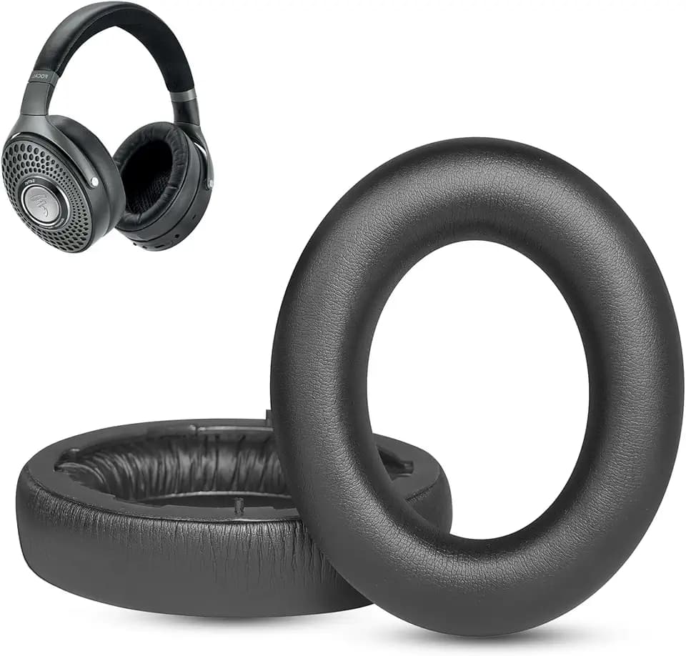 Protein Leather Ear Pads Replacement for Bathys Bluetooth Noise Cancelling,Compitable with Focal Bathys Headphones Ear Pads Cushion with Softer Memory Foam