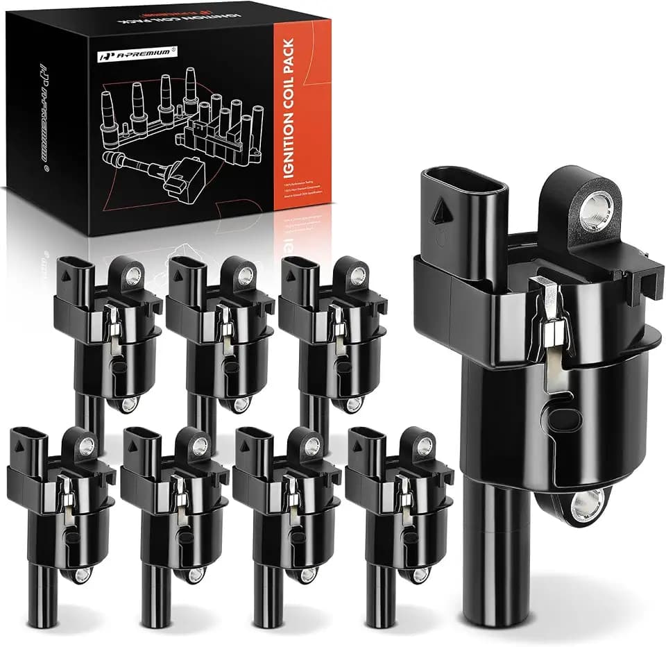 A-Premium Set of 8 Ignition Coil Pack - 4-Pins