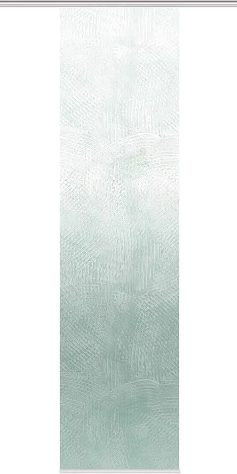 Schiebegardine SIRALIA, Seidenoptik Digitaldruck, 245x60 cm, + Zubehör, Farbe:Salbei, Größe:245 x 60 cm, Anzahl:1x