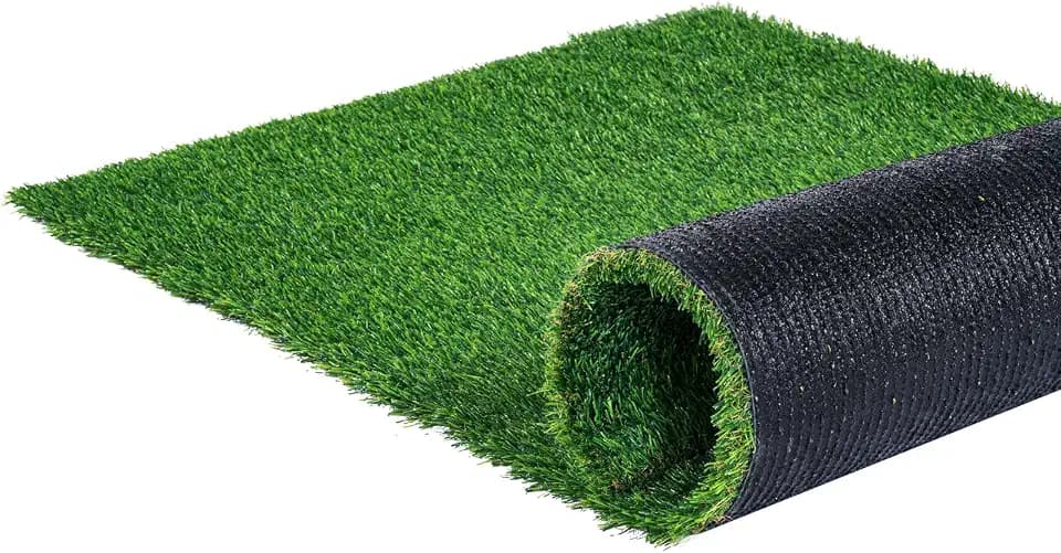 VEVOR Artifical Grass Turf, 3 x 5 ft Thick Grass Rug Indoor Outdoor, 1.38" Realistic Synthetic Grass Mat with Drainage Holes, Perfect for Patio Garden Lawn Home Backyard Dog Mats