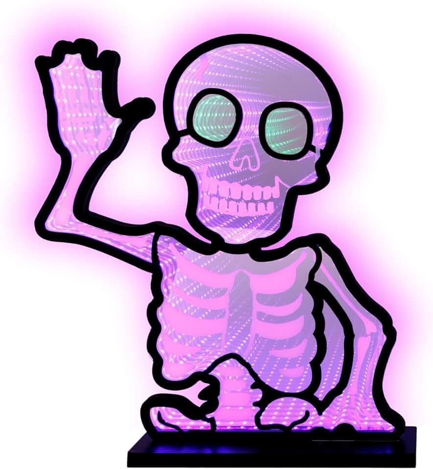 Cosy @ Home Licht LED Skeleton USB Blau Grün 29 x 8 x H 34,5 cm Acryl
