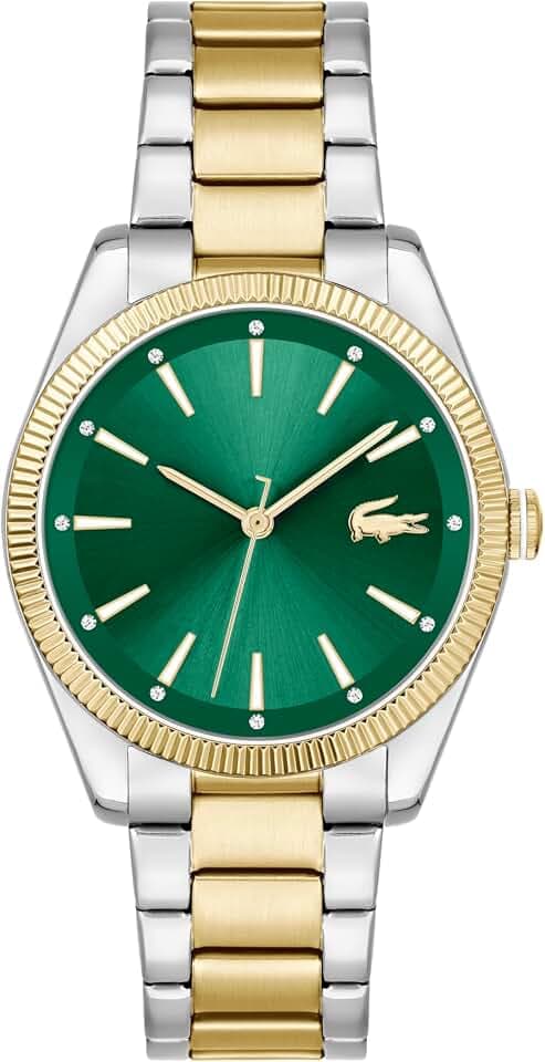 Lacoste Uhr mit DREI-Zeiger-Quarzwerk für Damen Kollektion Capucine mit Edelstahlarmband – Erhältlich in Gold, Roségold oder Zweifarbig